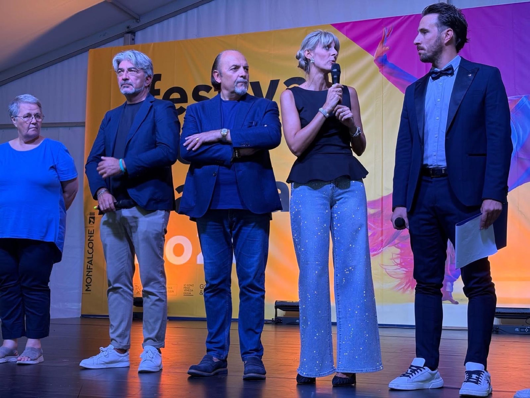 Eleonora Violin sul palco con gli ospiti del Festival della Danza